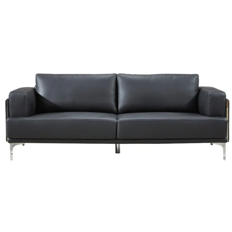 Fengguan Modern Luxury Genuine Leather Commercial Office Sofa Set for Workshop Office Building Warehouse Use-Wholesale Furniture
