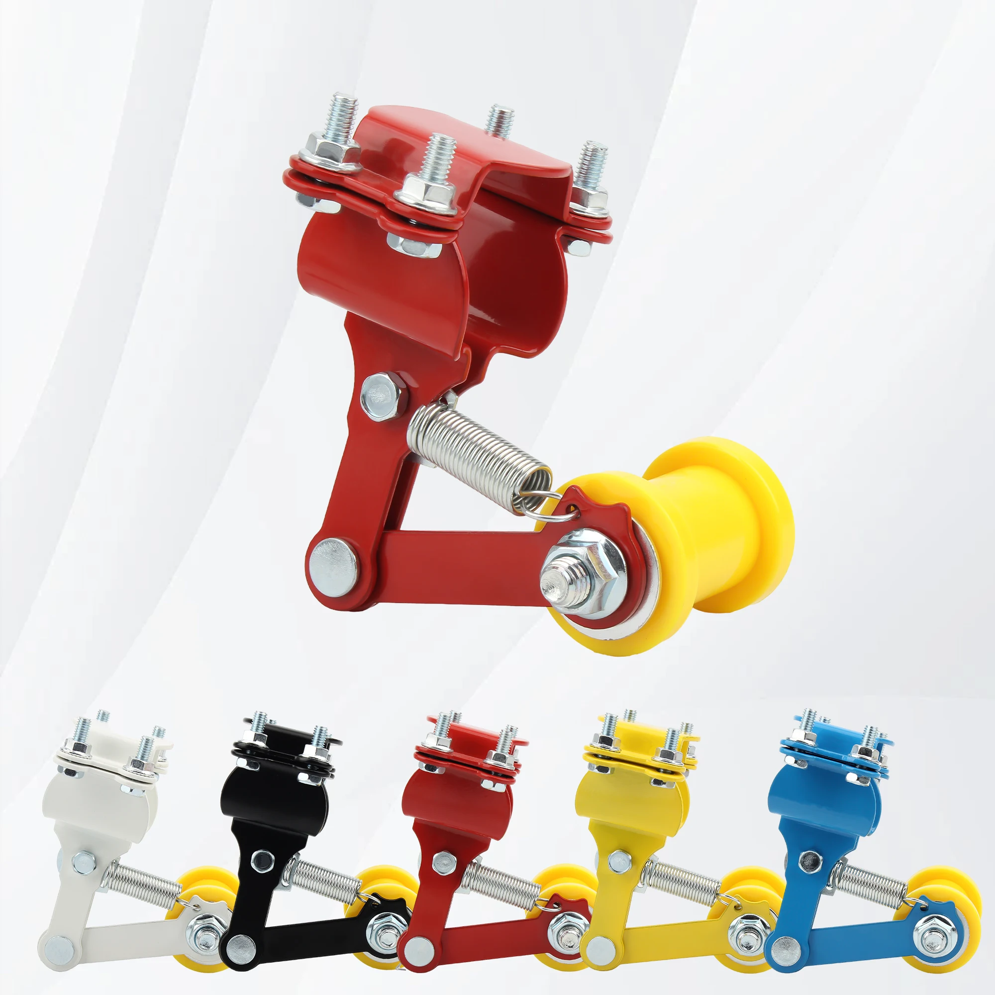 

Регулятор цепи мотоцикла с направляющими колесами, болт, автоматический регулятор на ролике для 50cc-500cc ATV, аксессуары для электрических велосипедов, скутеров