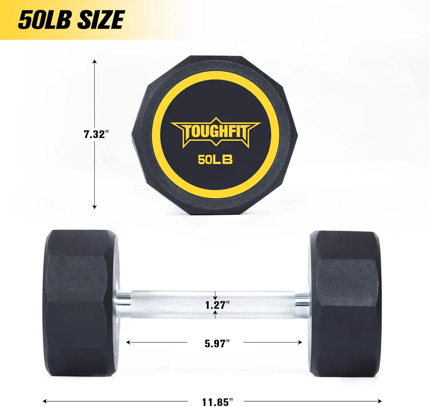 5 520LBS Dumbbell Sets With Optional Rack PEV Coated Non slip knurl Iron Handle Free Weights for Strength Training Full Body Dec