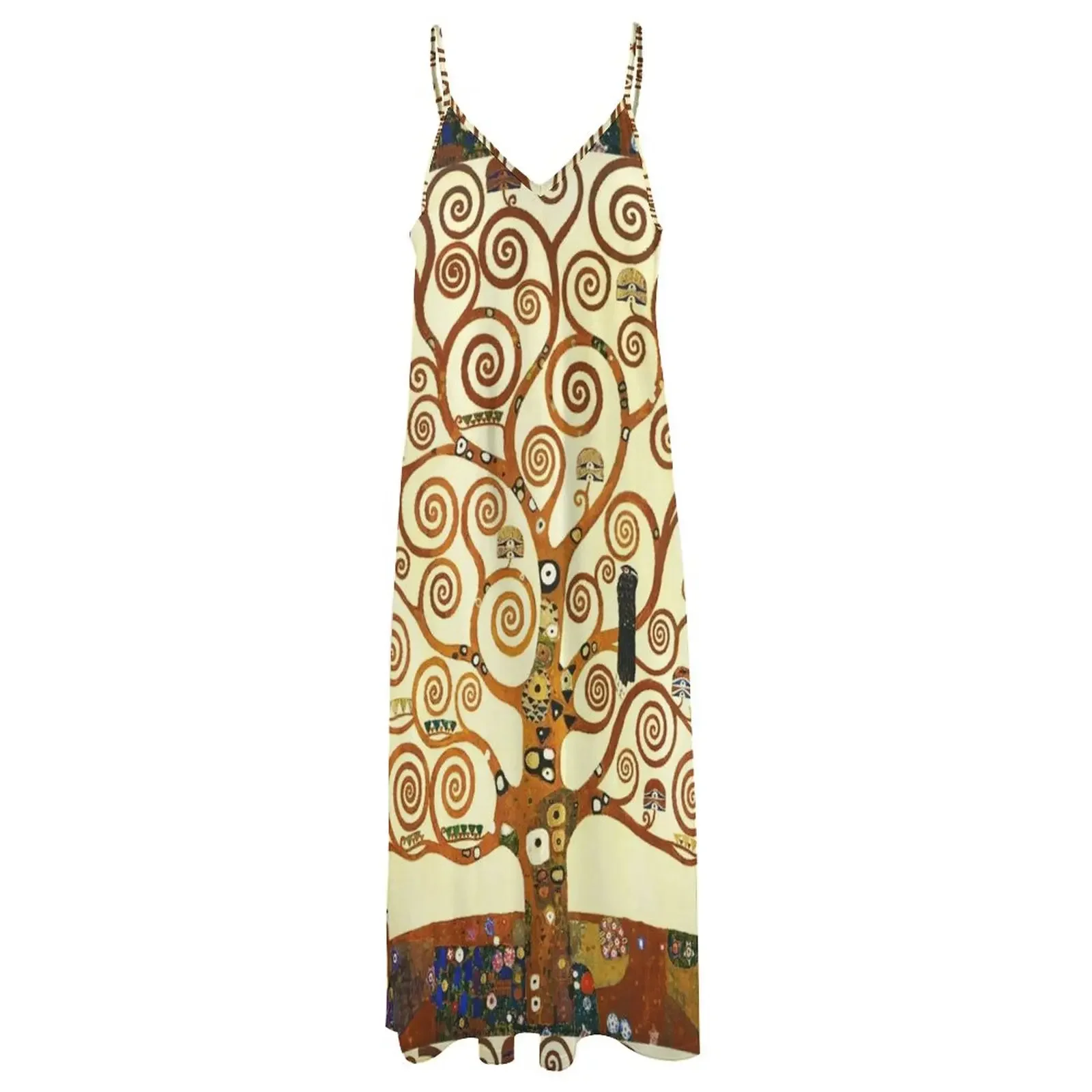 HD The Tree of Life, 1905 by Gustav Klimt - HIGH DEFINITION Sleeveless Dress Summer women's clothing party dresses women