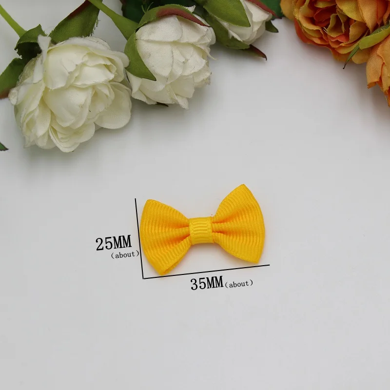 50 sztuk/partia 35mm * 25mm wstążka łuk dziewczynka dodatki krawieckie Mix moda muszki dla apliques craft DIY krawat akcesoria