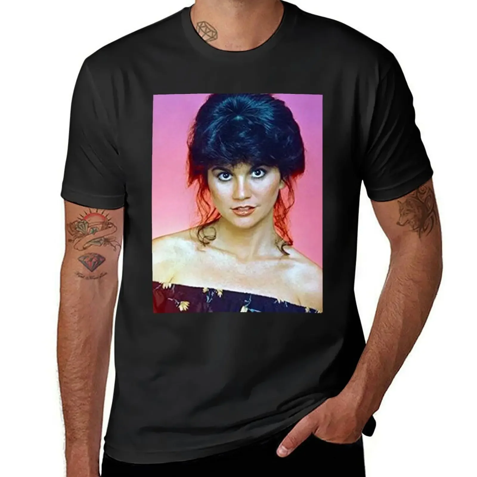 Linda Ronstadt Beautiful Memories T-Shirt summer clothes graphic tee shirt sweat Men's cotton t-shirt