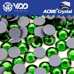 VDD 024 Fern Green ACME+Series Glass Crystal Hot-Fix Rhinestones Flatback Strass Stones For Clothes Wedding Dress Bag Decoration