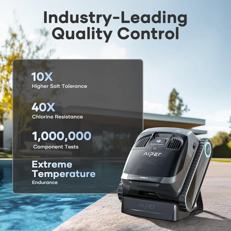 (ترقية) AIPER Scuba X1 و Surfer S2، العناية الشاملة لحمام السباحة (الأرضية والجدار والخط المائي وسطح حمام السباحة)، مثالية