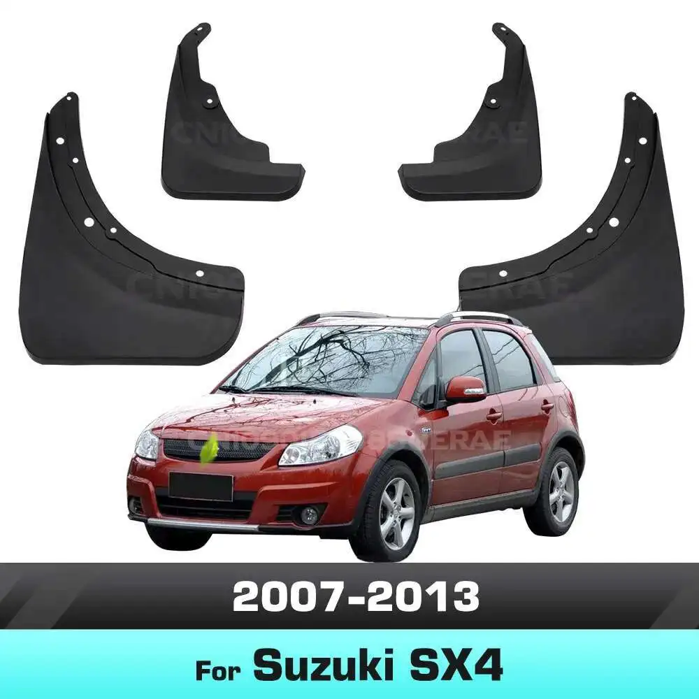 

For Suzuki SX4 Hatchback Crossover 2007 2008 2009 2010 2011 2012 2013 Fender Mudguard Mud Flaps Guard Splash Flap Mudguards