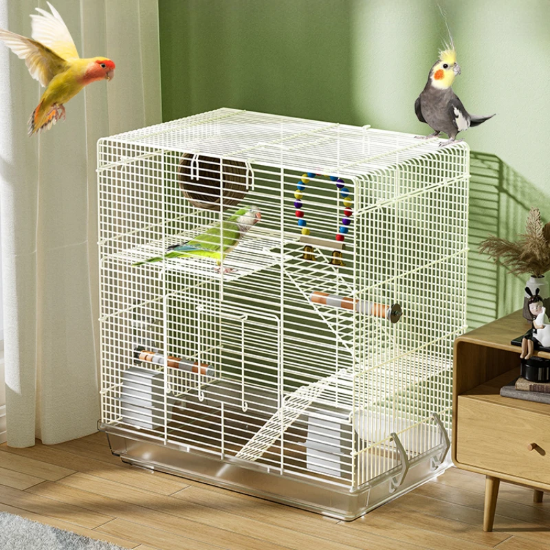 Villa Carrier Bird Cage Hamster Metal Breeding Move Budgie Bird Cage Portable Canary Oiseaux Accessoires Pet Products RR50BC