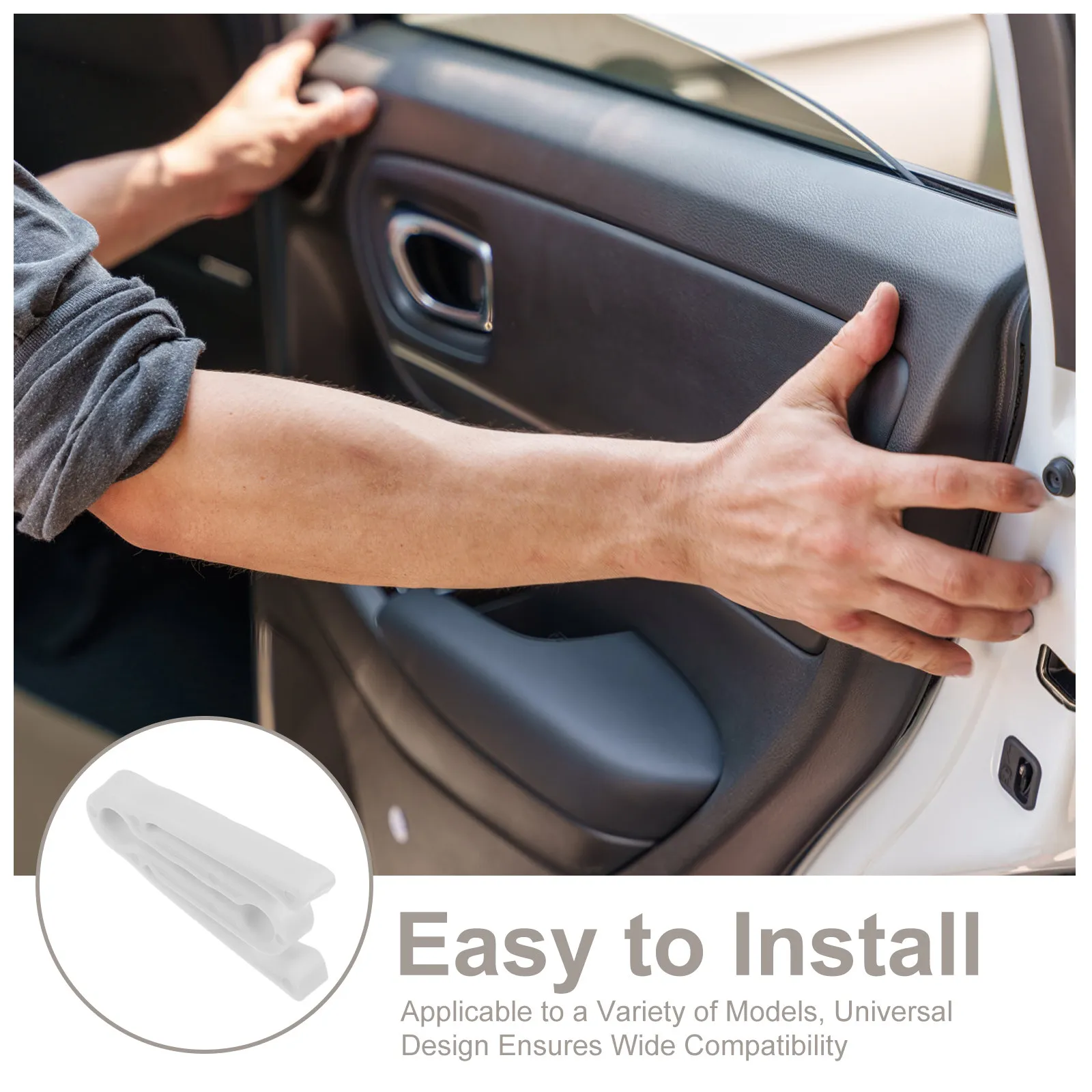 100Pcs Car Door Lock Buffer Pads Noise Reduction Shock Absorber Silicone Damping Buffer Protective Covers Anti-Collision Door