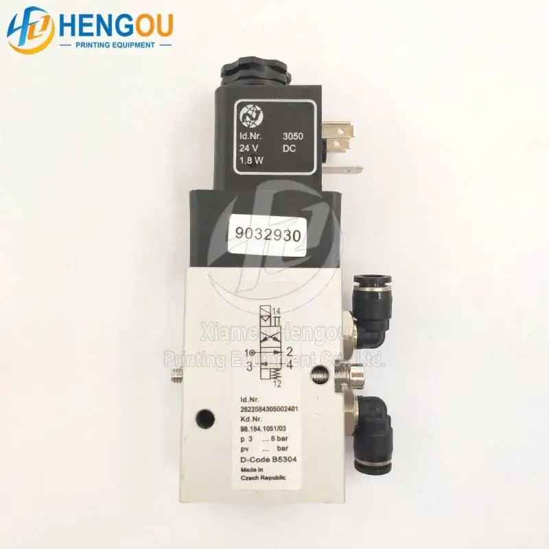 Heidelberg SM102 CD102 VALVE printing press solenoid valve 61.184.1051 98.184.1051 S9.184.1051