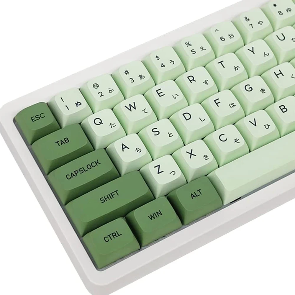 124 Keys XDA Profile Keycap Matcha Keycap English Japanese Russian For MX Switch Mechanical keyboard Dye PBT Sublimation key Cap