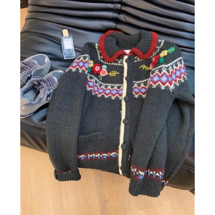 

High-End Bla Sweater Jaet Women's Faion Autumn Winter 2024 New Arrival Ele European Sle Knitted Top