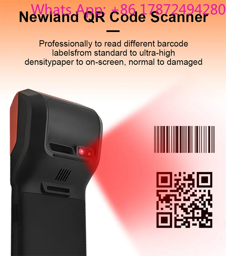 R330 Plus Mobile Payment POS Terminal, Android 14, 4G NFC Handheld POS with 58mm Printer