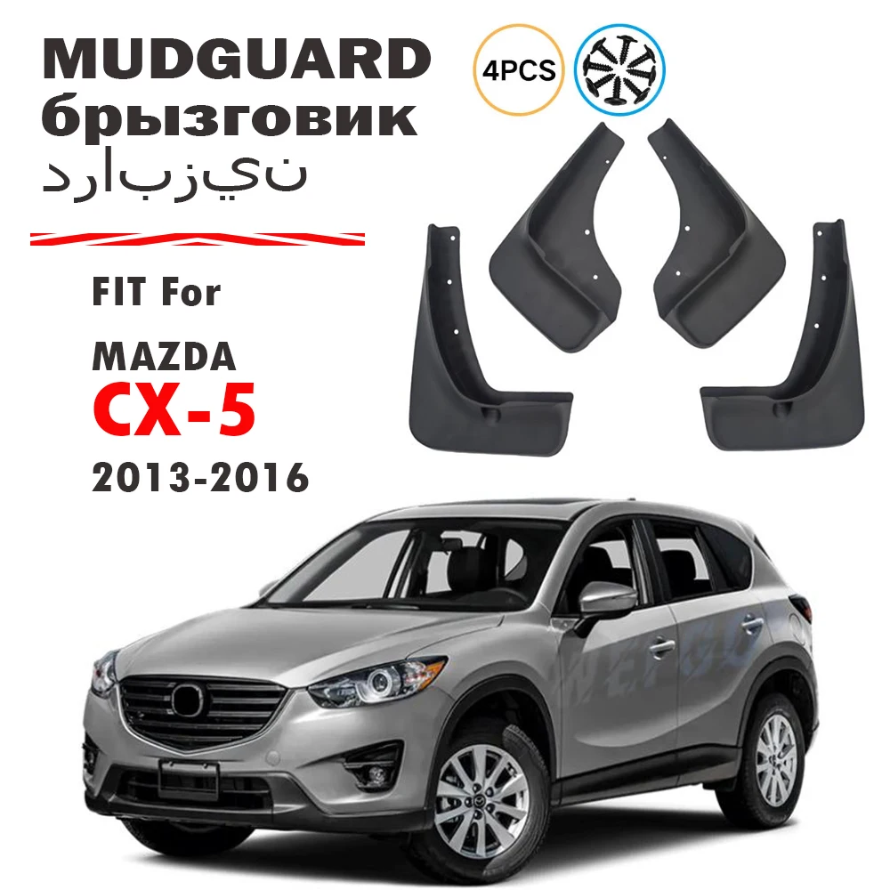 

FOR Mazda CX-5 CX5 2012 2013 2014 2015 2016 Mudguard Fender Mud Flaps Guards Splash Mudflaps Car Accessories Front Rear 4pcs