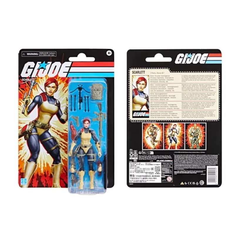 Hasbro Original Genuine G.I. Joe Classified Series Vintage Card Scarlett 15cm Assembly Model Toys Action Figures Birthday Gift