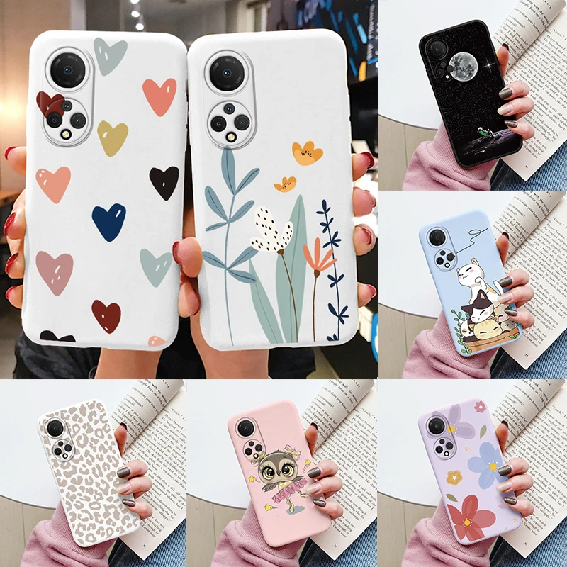 Flowers Funda For Honor X7 Capa HonorX7 X 7 Phone Case Soft Silicone Cute Cat Bear Back Cover Coque Bumper Shockproof Honor X7