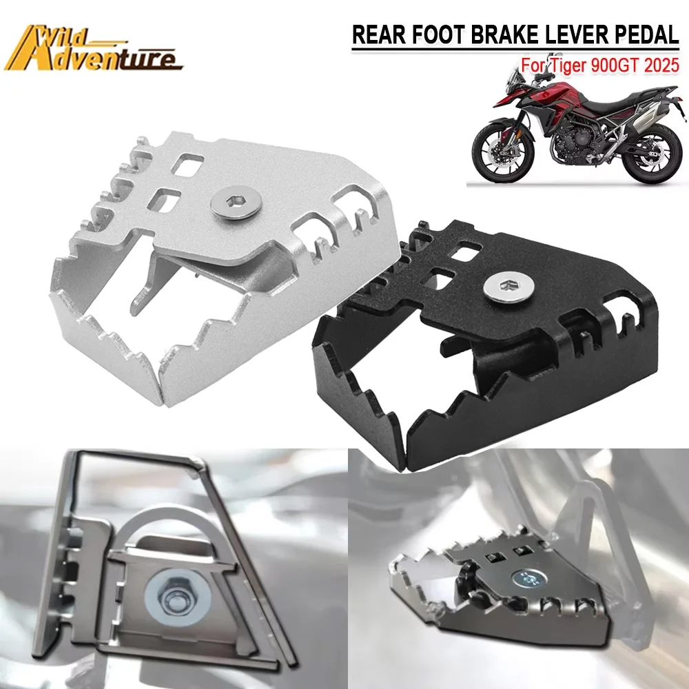 For Tiger 900GT 900 GT 2025 Motorcycle Modification Accessorie Foot Brake Lever Pedal Enlarge Extension Rear Peg Pad Extender