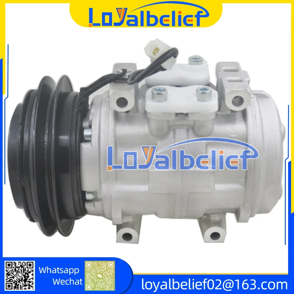 Novo compressor ac automático 10p15c mitsubishi l300 delica 4d56 mr 175655   CSA201A148 447200 -7744 4472007744