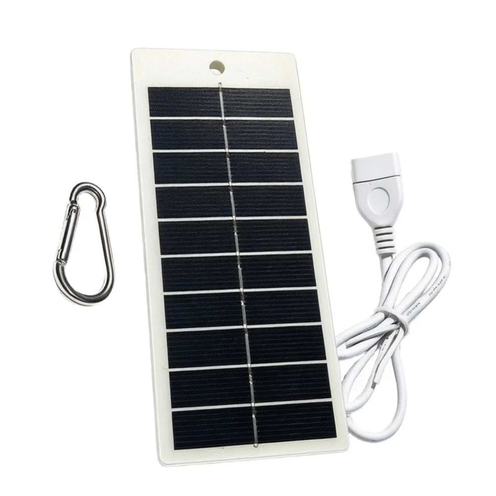 1.5W Solar Charging Panel for Outdoor Mobile Phones and Power Lights Featuring Compact Size and Weather Resistant Build