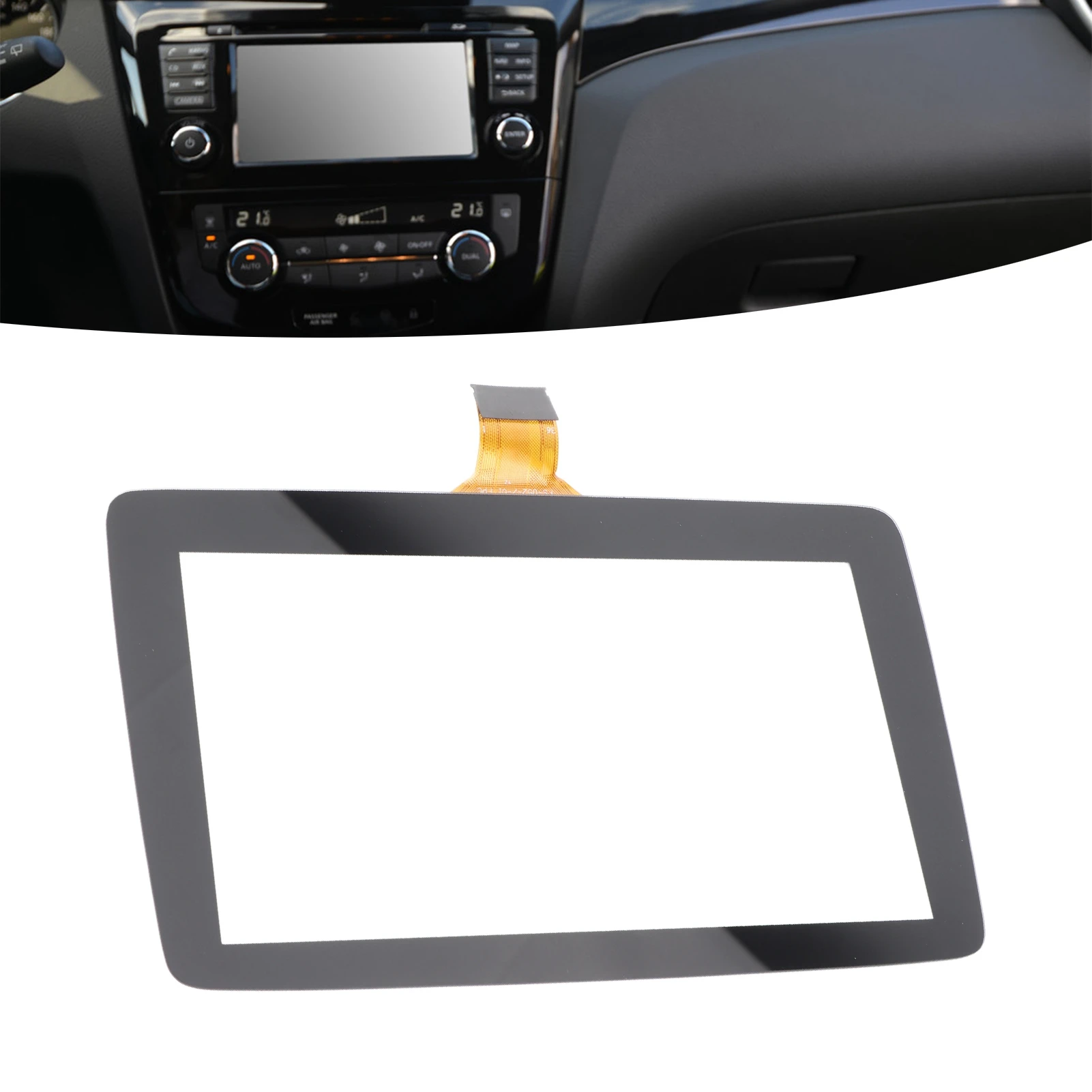 

7in Display Glass K40005A29F Acrylic Transparent Replacement BHP1611J0D Auto Accessories Car Digitizer