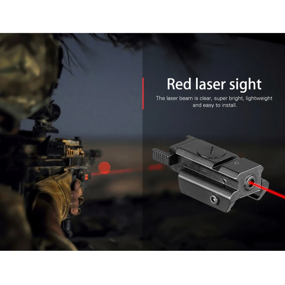 11/20mm Tactical Red Laser Sight Scope Gun Rifle Picatinny Weaver Mount Hunting Riflescope Optics Rail Mount Laser Dot Sight New