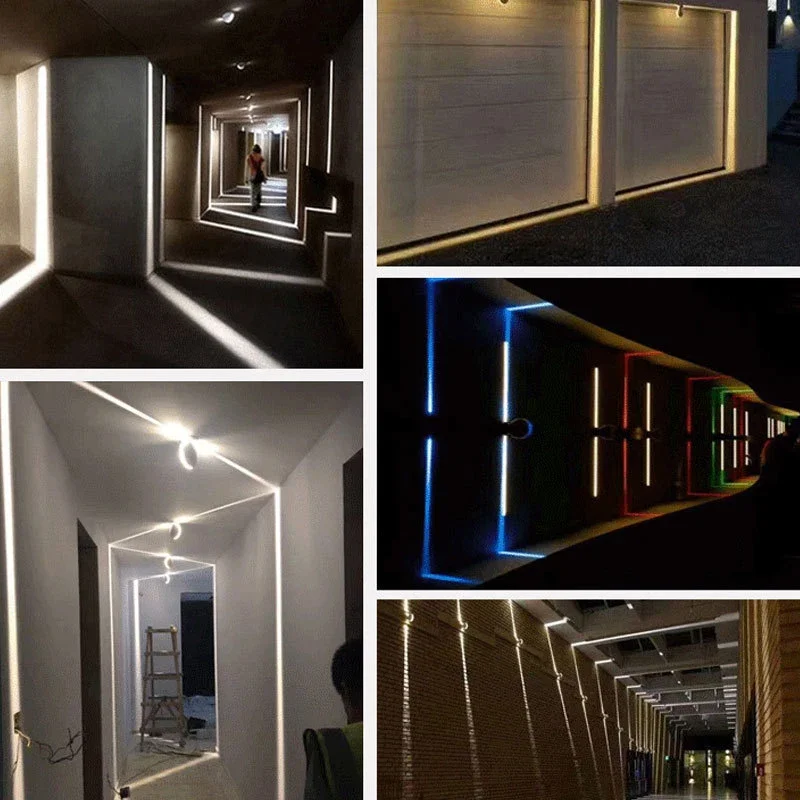 لطيفة Led عتبة النافذة خط اللون مصباح السقف مقهى الإنترنت غرفة سرية 360 °   أضواء كاشفة مزخرفة للممر المضيء