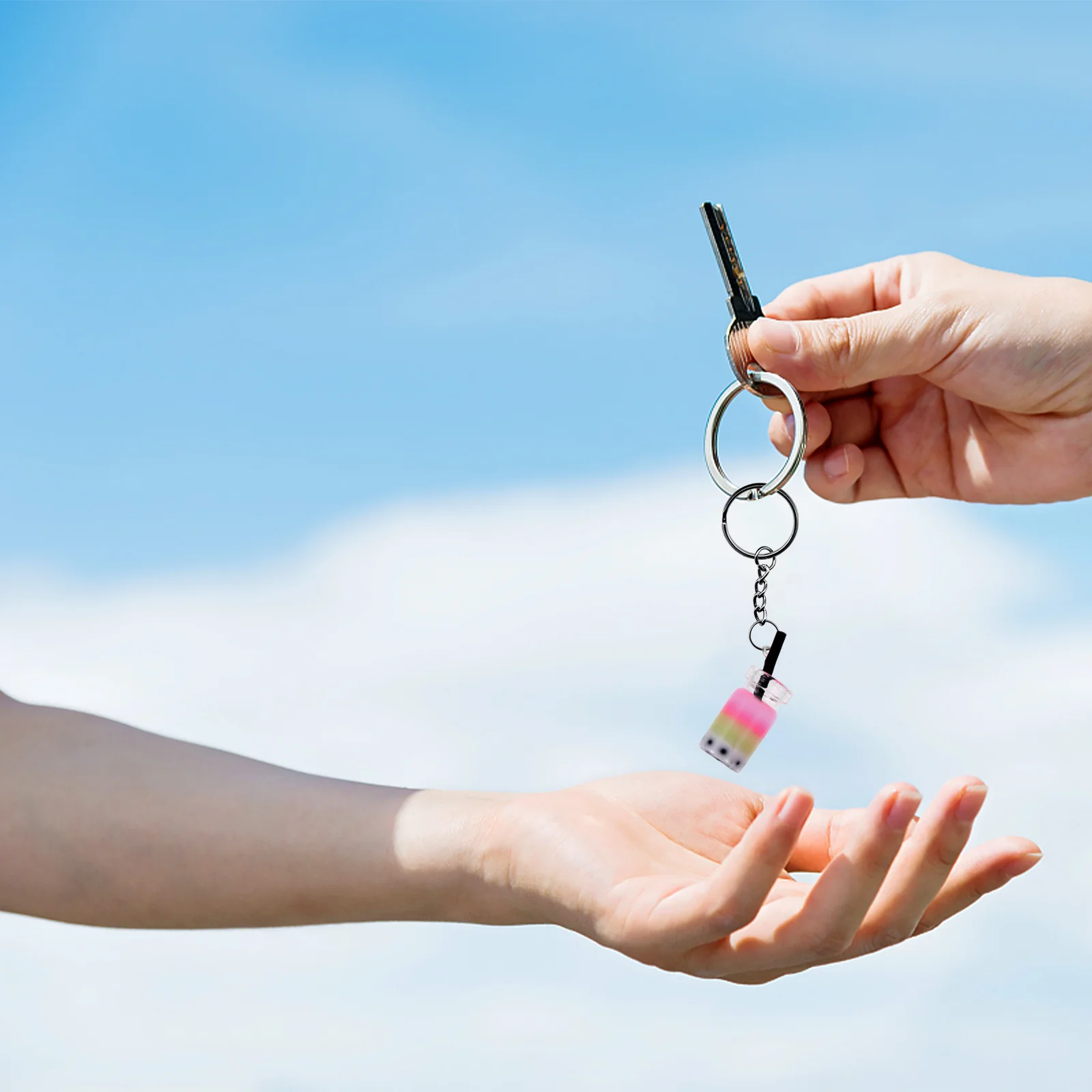 

12Pcs Bubble Tea Pendant Charms Resin Necklace Accessories for DIY Crafts Gifts Milk Tea Charms Charm Pendant for Necklace