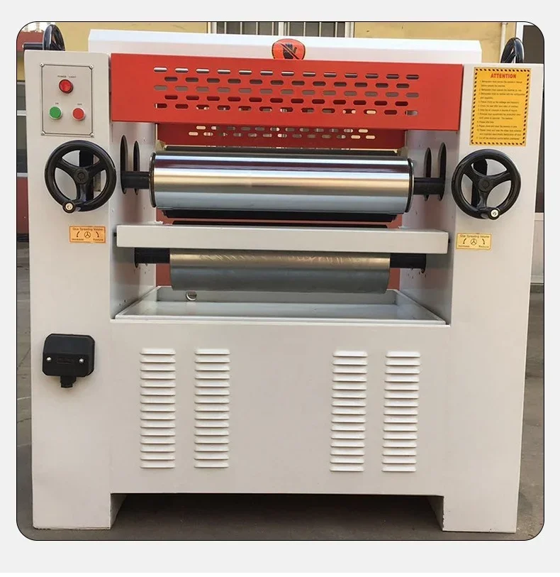 Factory Latest Hot Melt Glue Roller Coating Machine Wood Panel Veneer Gluing Machine Plywood Making Glue Coating Machine