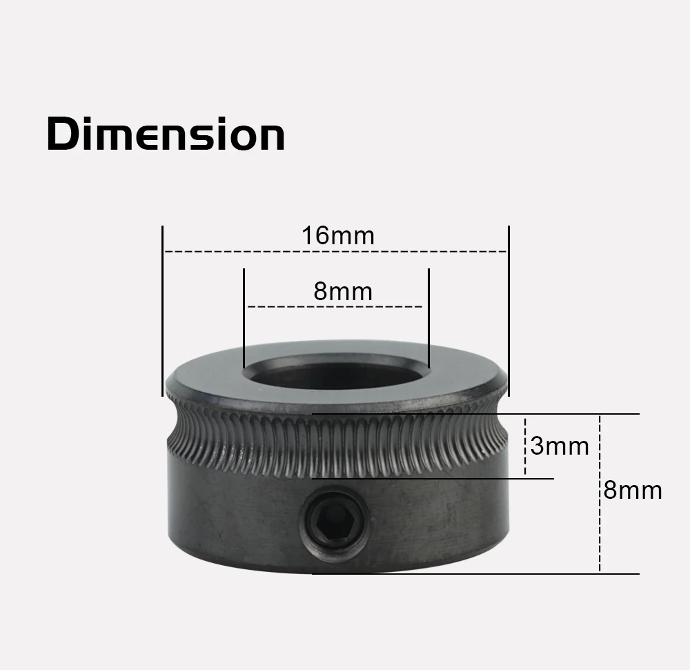 Trianglelab 1,75MM DLC ID 8mm Filament-Antriebszahnrad-Set für Orbiter Extruder V1.5 Bowden Extruder Kit Galileo 2 – Detail 6