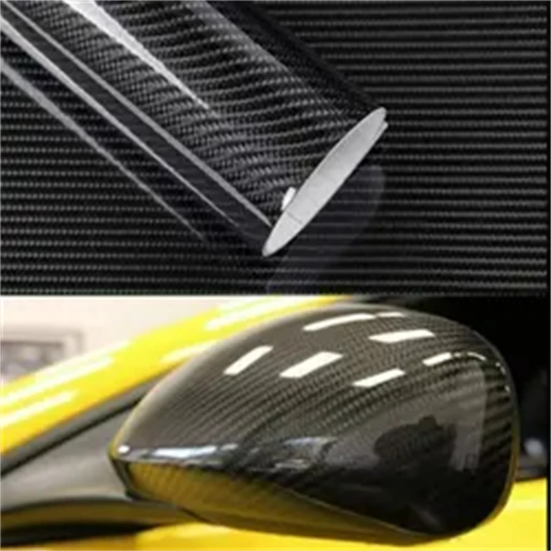 

Self-Adhesive Car Decoration 6D High Gloss Black Carbon Fiber Carlike Car Body Vinyl Auto Sticker Air Bubble Free Wrap Roll Film