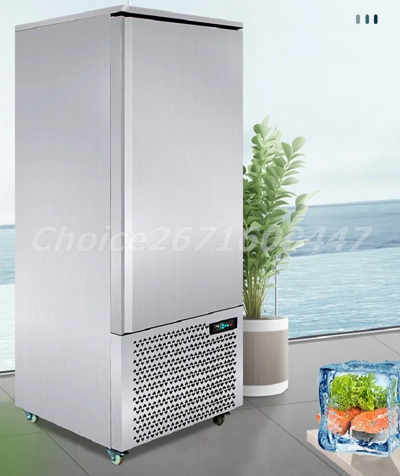 Commercial Stainless Steel 12 Plate Cold Freezer Refrigerator 356l Fast Cooling Blast Freezer -40℃ Low-Temperature Freezer