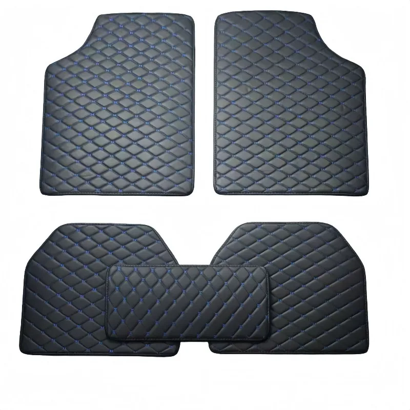 Universal Waterproof Beige Car Floor Mats, Wear-Resistant Carpet Comfortable Car Interior Mats Automotive Interior Accessories