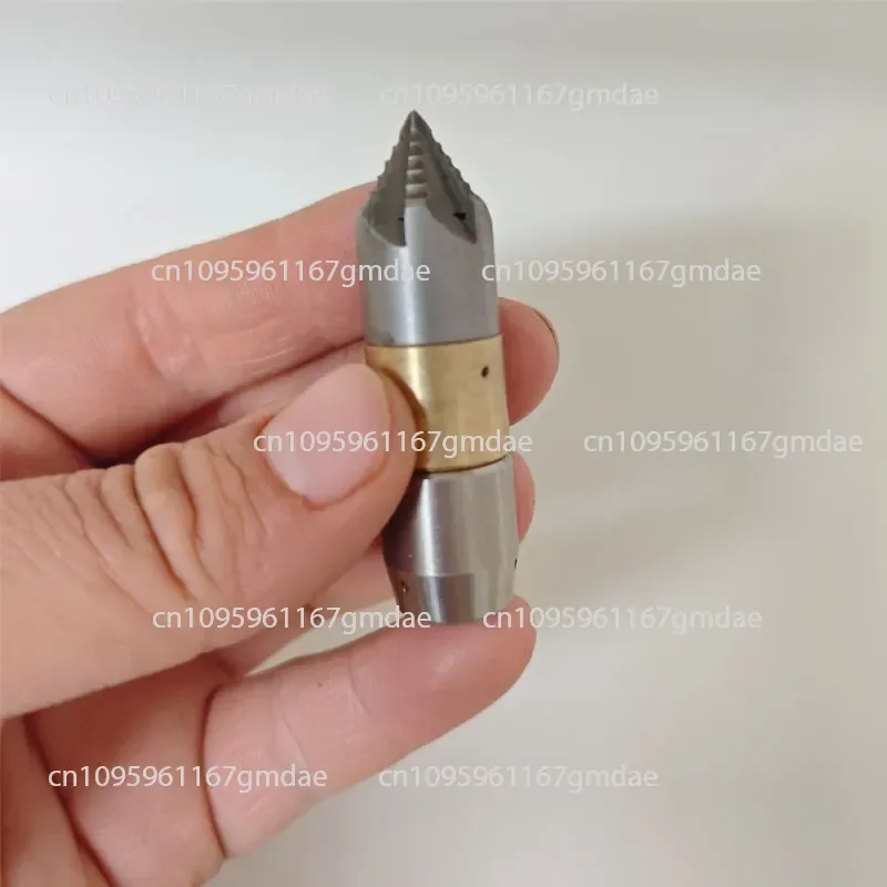 Mini 60G rotating nozzle 1/8 internal thread, dredge sewer pipe to clean sludge, grease, pipe cleaning