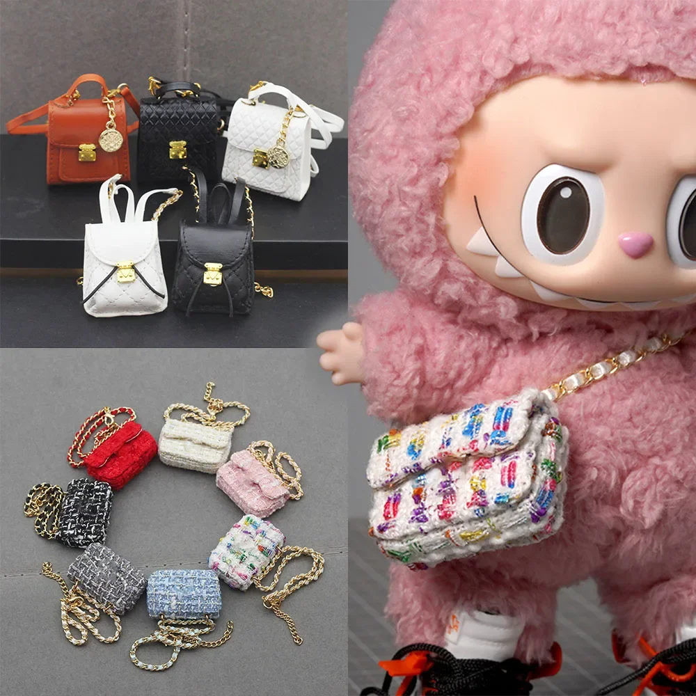 15-17 Cm Labubu Backpack Toy BJD Doll Bag Handmade Set DIY Doll Backpack Replacement Clothing Accessories in Stock
