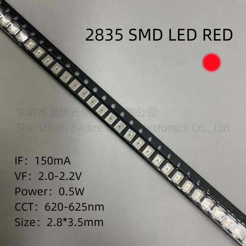 2835 0,5 W SMD светодиод красный желтый зеленый белый синий розовый ледяной светоизлучающий диод 100 шт/Лот