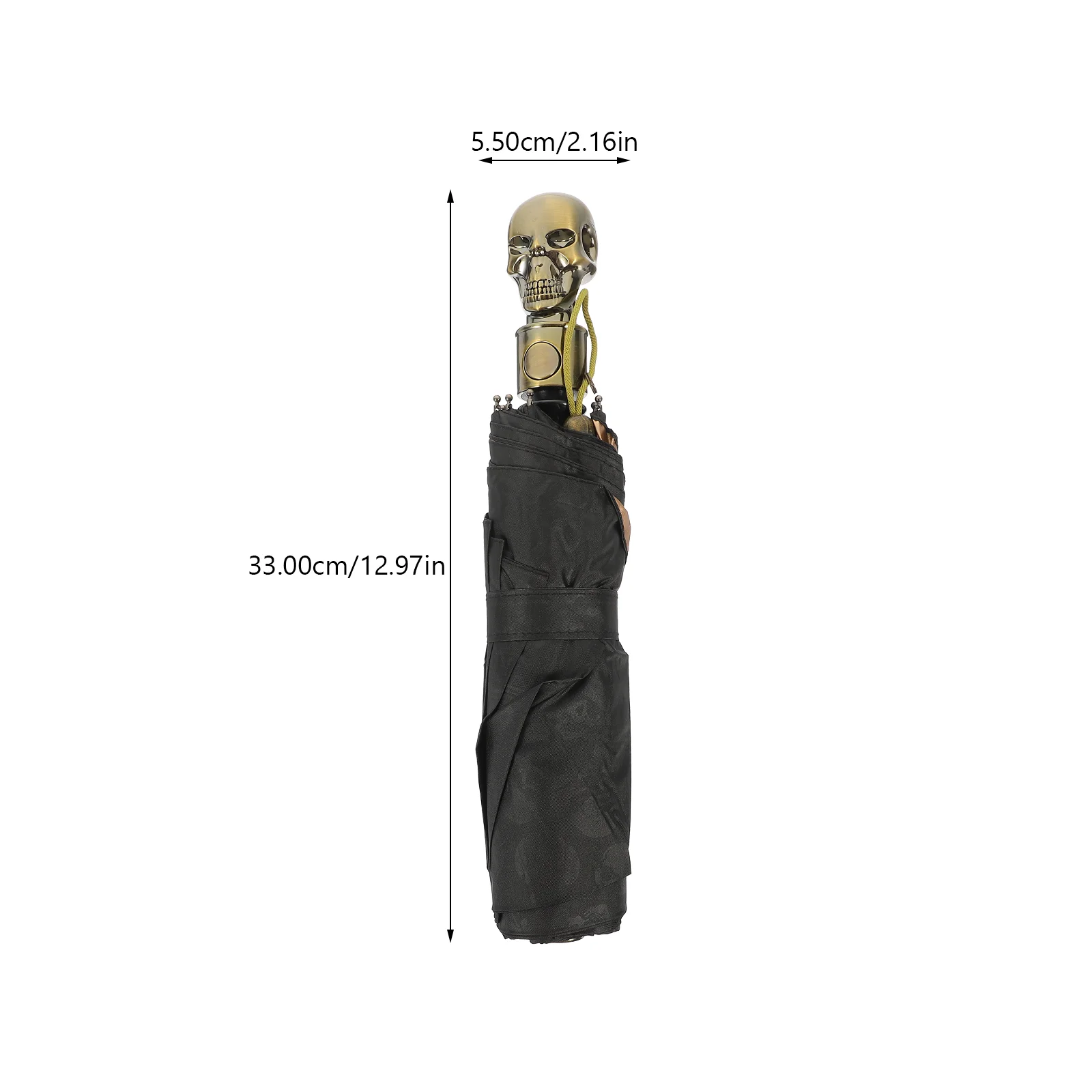 Umbrella Skull Travel Windproof Umbrellas for Rain Aluminum Alloy Folding Sun and