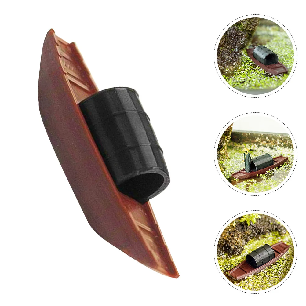 

Miniature Plastic Aquarium Boat Ornament Fishing Boat For Garden Zen Aquarium Bonsai Decor Micro Landscape Accessories