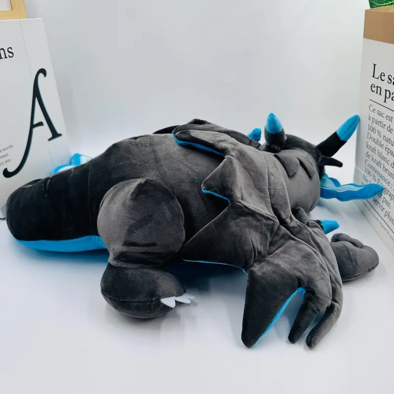 New Large 48cm Blue Sleeping Charizard Plush Doll Toys Super Soft Pokemon Stuffed Animal, Anime Plush Pillow Floor/Sofa Cushion