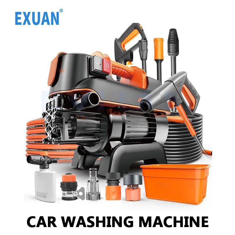 

1600 Вт автомойка высокого давления 220 В промывочная машина для двора бытовой очиститель полностью автоматический водяной пистолет для мойки автомобиля автомойка высокого давления Машина для размыва дворов Домашняя мо