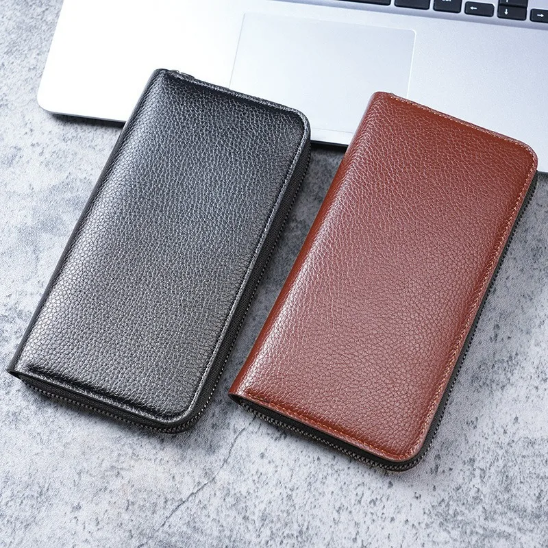 

NEW Japan Style Long Zipper Wallets Men's Women's PU Leather Multi-card Slot Coin Purse Wallet