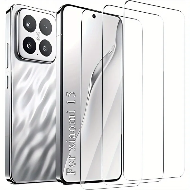 

3Pcs Full Cover Screen Protector For XIaomi 15 14 Pro Tempered Glass For Xiaomi 13T 12T 11T Pro 11 Lite Protective Glass