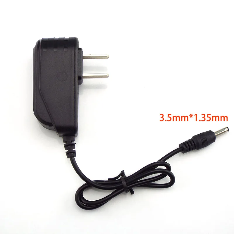 Adaptador de cargador de 3,5mm x 1,35mm, 4,2 V, 500Ma, CA a CC, 100V-240V, convertidor de fuente de alimentación para cámara CCTV, tira de lámpara LED, enchufe estadounidense E1