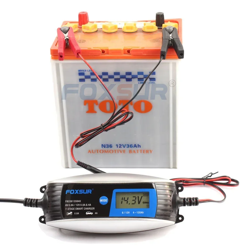 6V 12V Motorcycle & Car Automatic Smart Waterproof Battery Charger EFB AGM GEL Pulse Repair Battery Charger