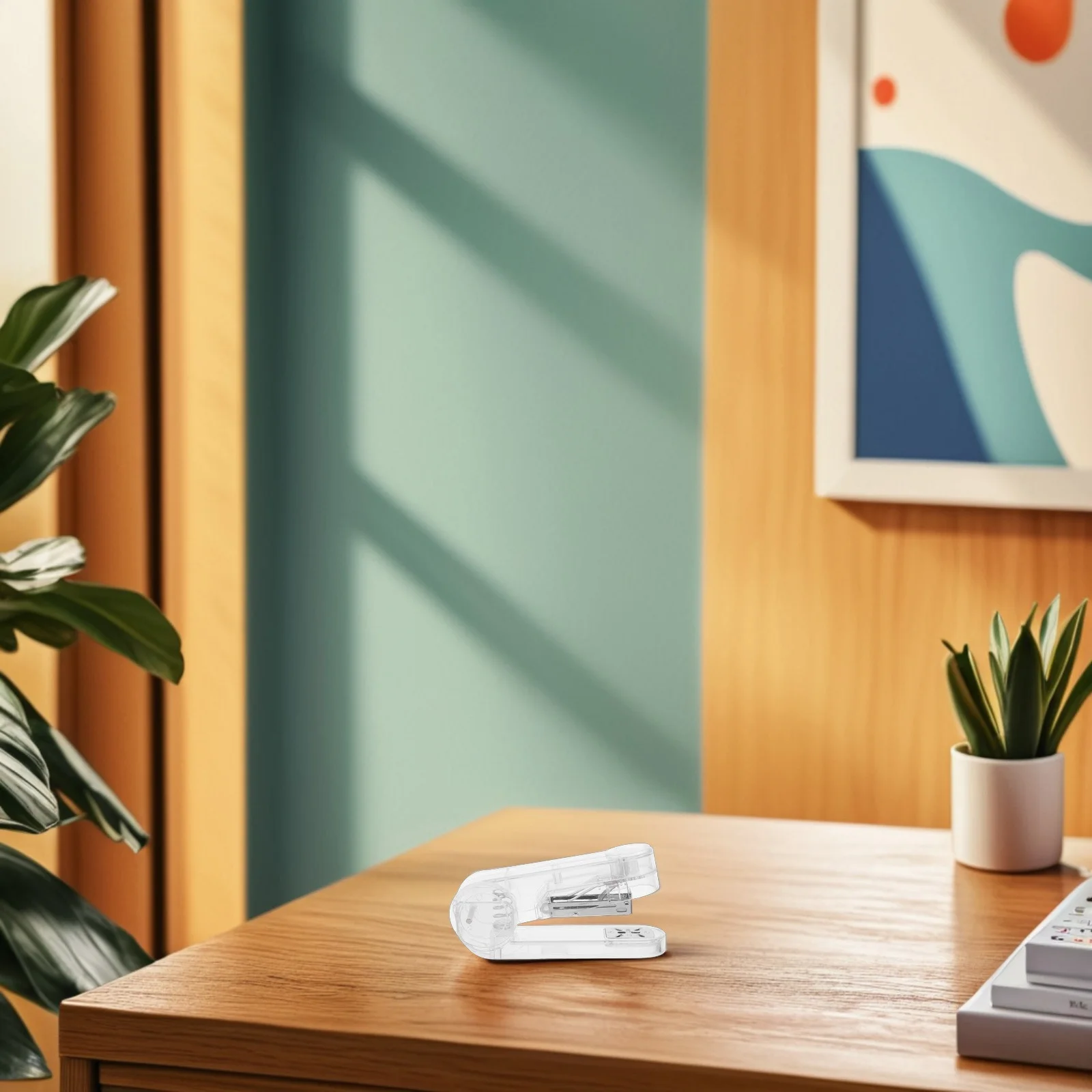 

NUOBESTY Portable Desktop Stapler 360 Degree Rotatable Adjustable Swivel Plastic Table Stapler for Flexible Binding