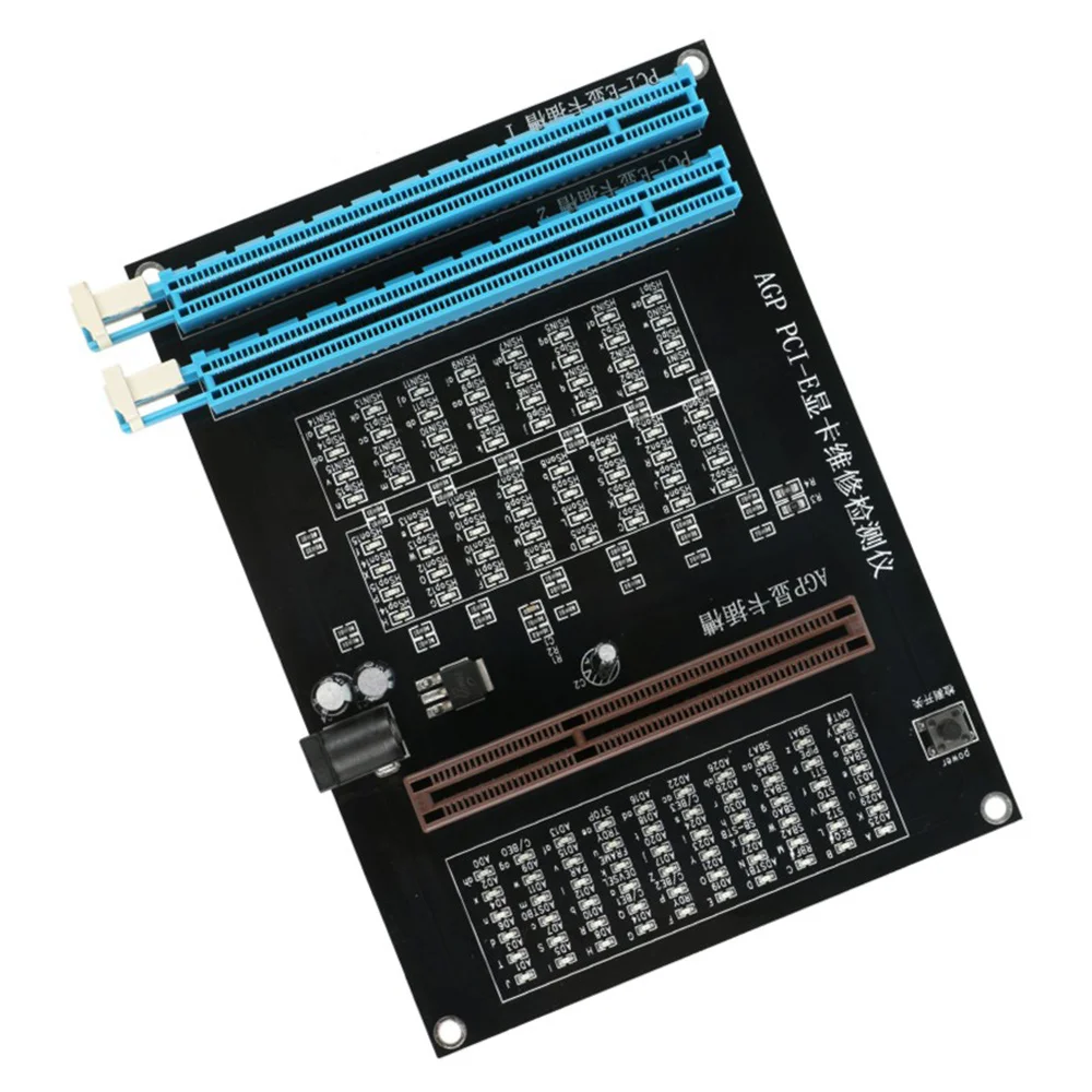 Imagem -03 - Dual-purpose Dual-purpose Tester Soquete Display Imagem Video Card Checker Diagnóstico Agp Pci-e X16