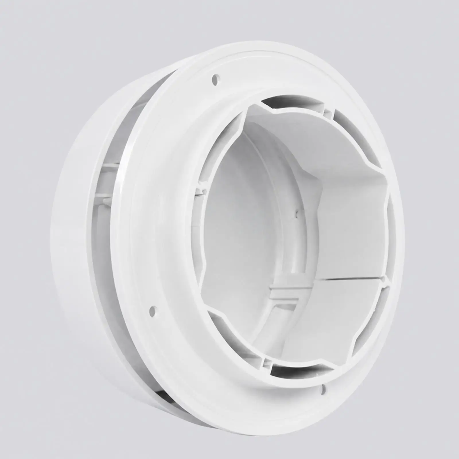 Low Profile Vehicle Roof Vent Cover Glossy White Plastic Airflow Exhaust Intake for RV Camper Van Roof Opening