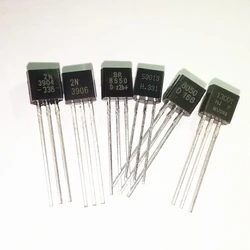 100pcs 2N3904 2N3906 2N4403 2N2907 2N4401 2N2222 S8050 S8550 13001 S9013 S9014 S9012 2N5401 2N5551 TO-92 TO92 transistor