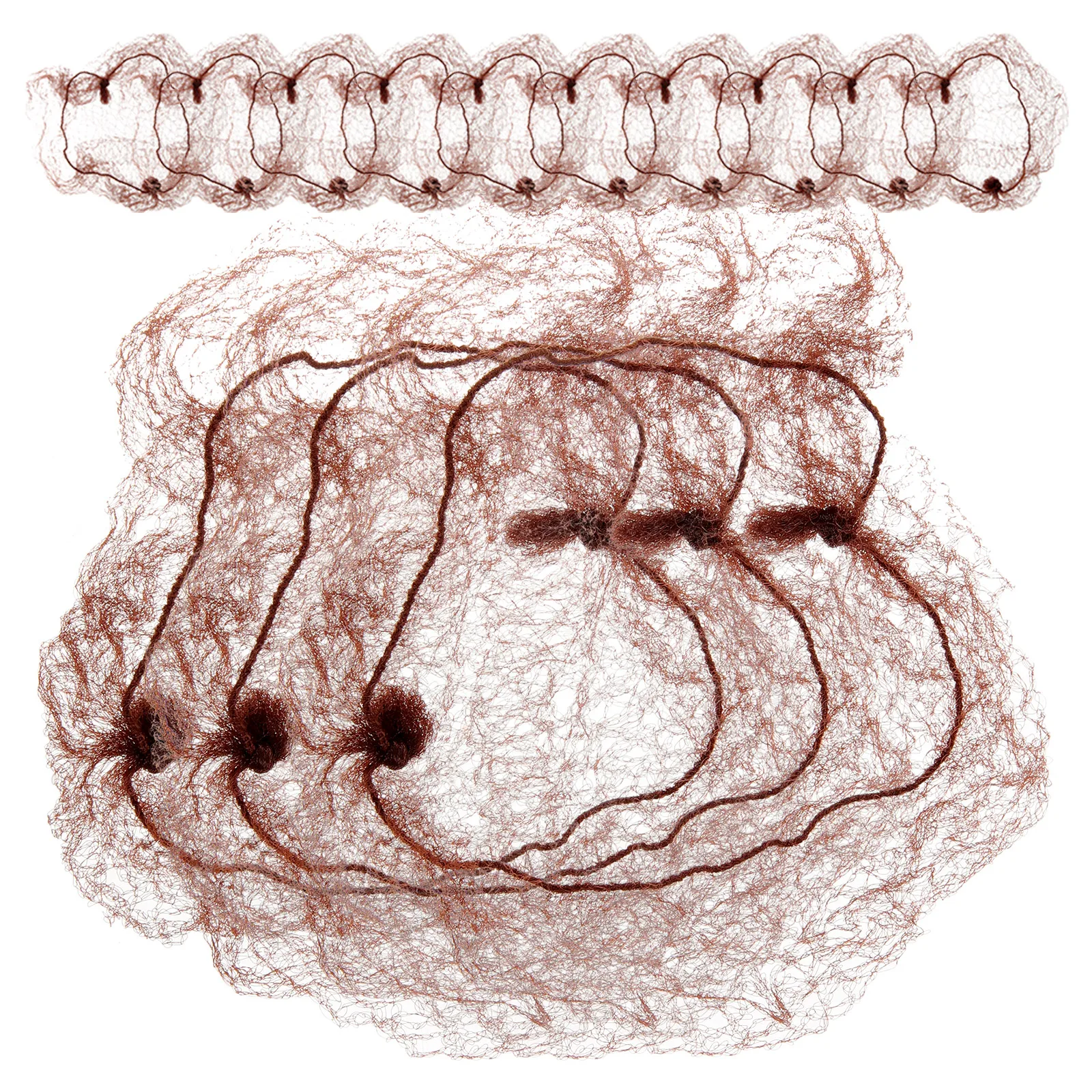 

50 шт. эластичные сетки для волос, невидимые сетки для волос для женщин и девочек, балетные танцы, медсестра, вечерние сетчатые чехлы для булочек, женские сетки для волос