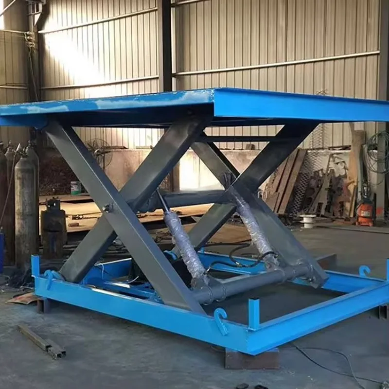 1000 ， 3000，4000 ， 5000 kg scissor cargo lift full lift fixed hydraulic electric scissor lift