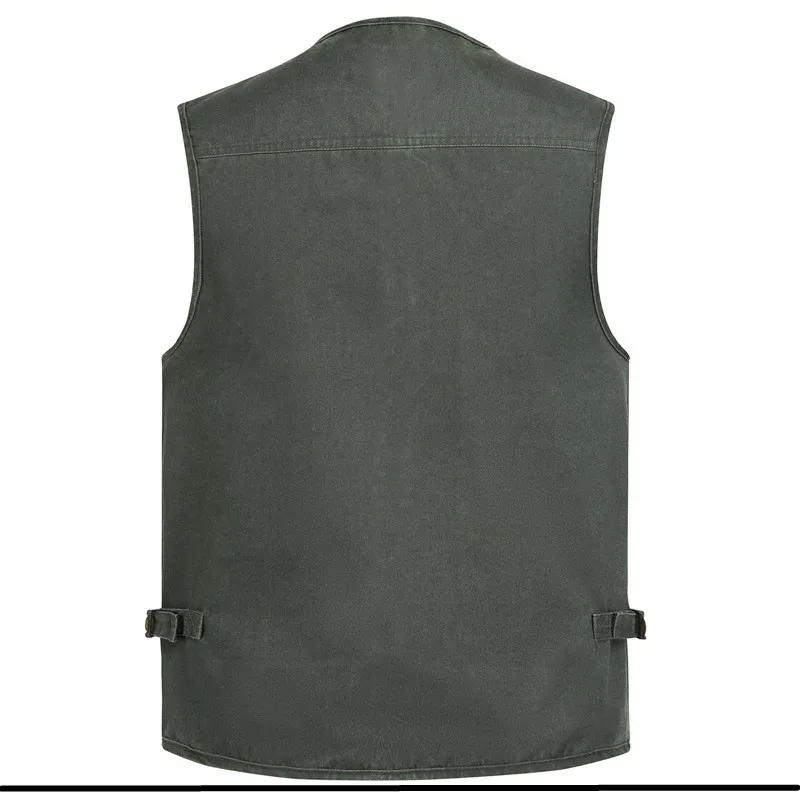 L-8XL Outdoor-Weste mit mehreren Taschen, Klettern, Wandern, Camping, Angeln, Bergsteigen, Reisen, Radfahren, Freizeit, Weste – Detail 20