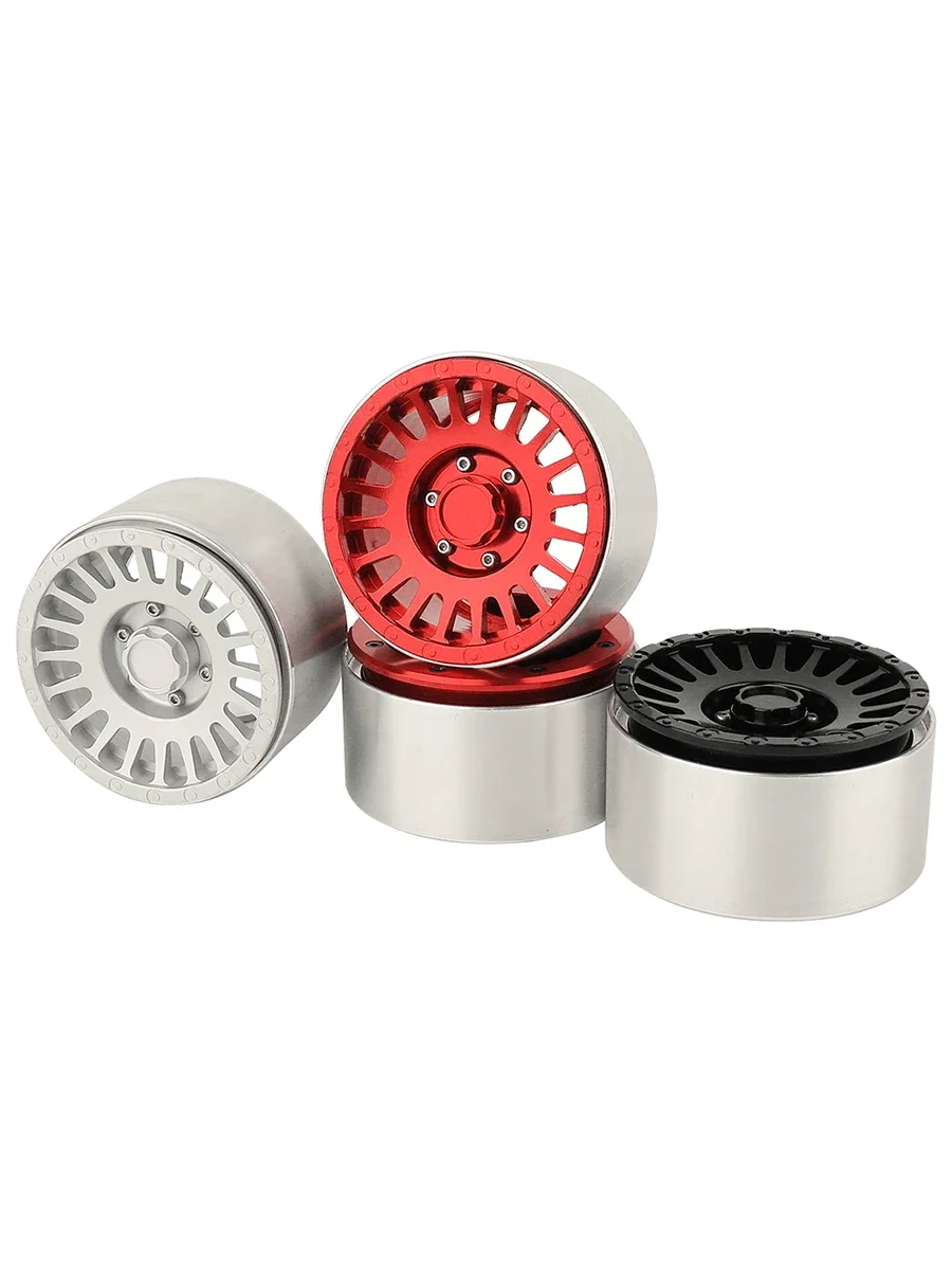 1/4 szt. Beadlock ze stopu metali 2.2 calowe piasty felgi do osiowego uwidma 90048 TRX-4 TRX-6 1/10 gąsienica RC części do ulepszenia samochodów — zdjęcie 2