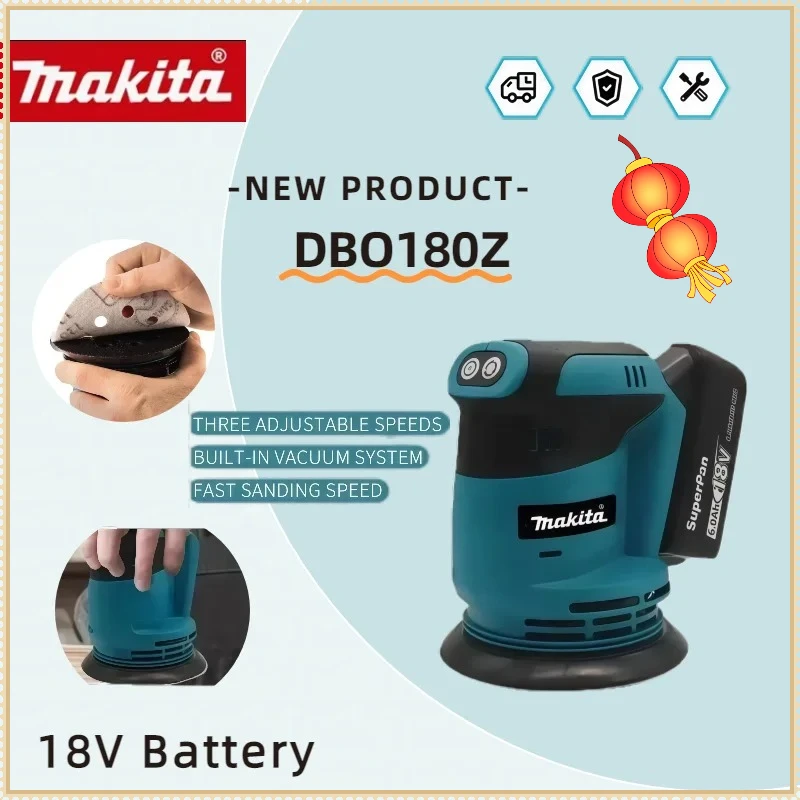 

Бесщеточная аккумуляторная эксцентриковая шлифовальная машина Makita DBO180Z для обработки дерева, шлифовки и полировки (без АКБ и ЗУ)